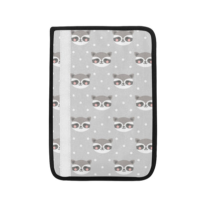 Raccoon Pattern Print Design A04 Car Seat Belt Cover