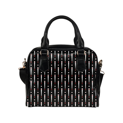 Baseball Pattern Print Design 03 Shoulder Handbag