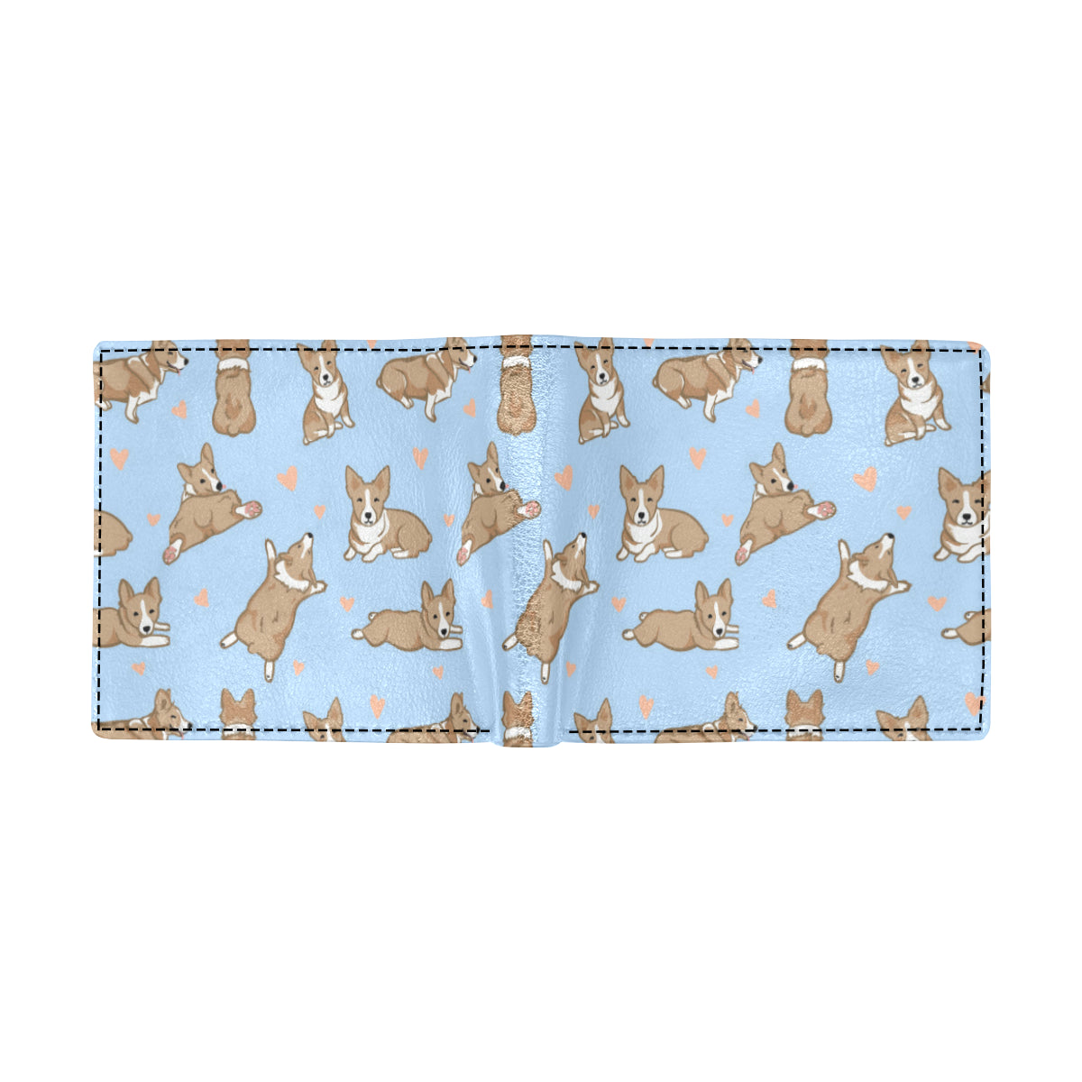 Pembroke Welsh Corgis Pattern Print Design A05 Men's ID Card Wallet