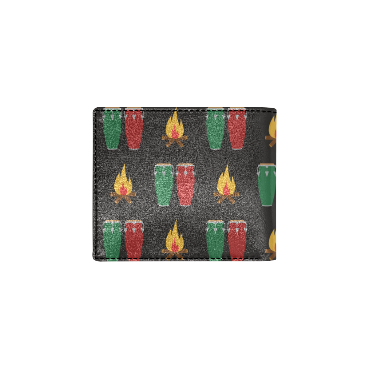 Conga Pattern Print Design 01 Men's ID Card Wallet
