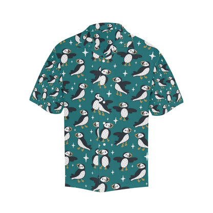 Puffin Pattern Print Design A05 Men's Hawaiian Shirt