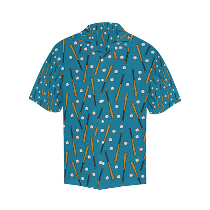 Baseball Pattern Print Design 01 Men's Hawaiian Shirt