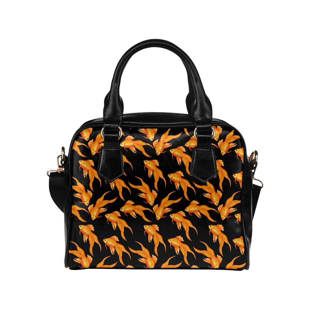 Goldfish Pattern Print Design 03 Shoulder Handbag
