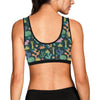 Cactus Pattern Print Design 05 Sports Bra