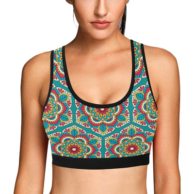 Mandala Pattern Print Design 03 Sports Bra