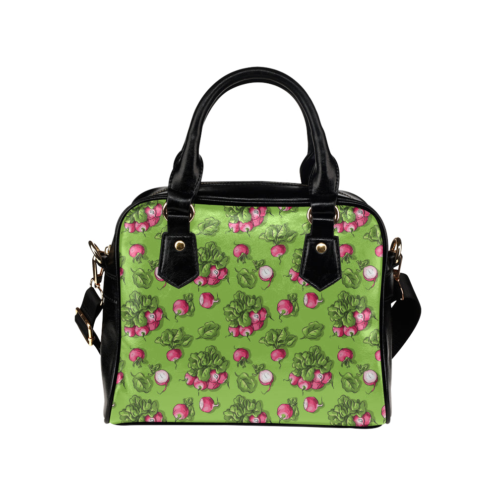 Radish Pattern Print Design A05 Shoulder Handbag