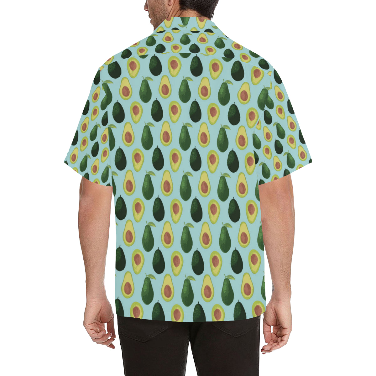 Avocado Pattern Print Design 04 Men's Hawaiian Shirt