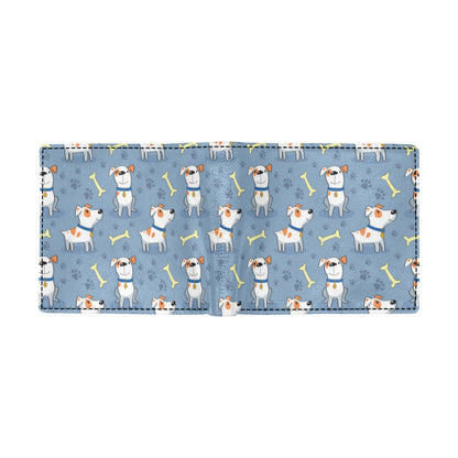Bull Terriers Pattern Print Design 04 Men's ID Card Wallet