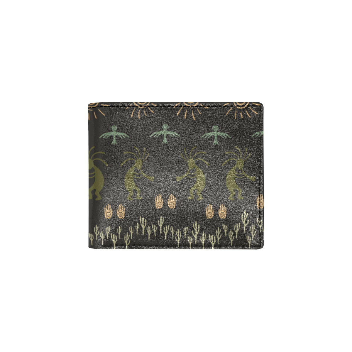 Mayan Pattern Print Design 04 Men's ID Card Wallet