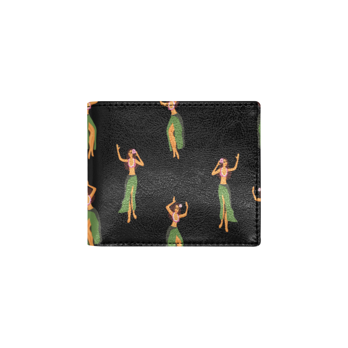 Hula Dancers Girl Pattern Print Design 01 Men's ID Card Wallet