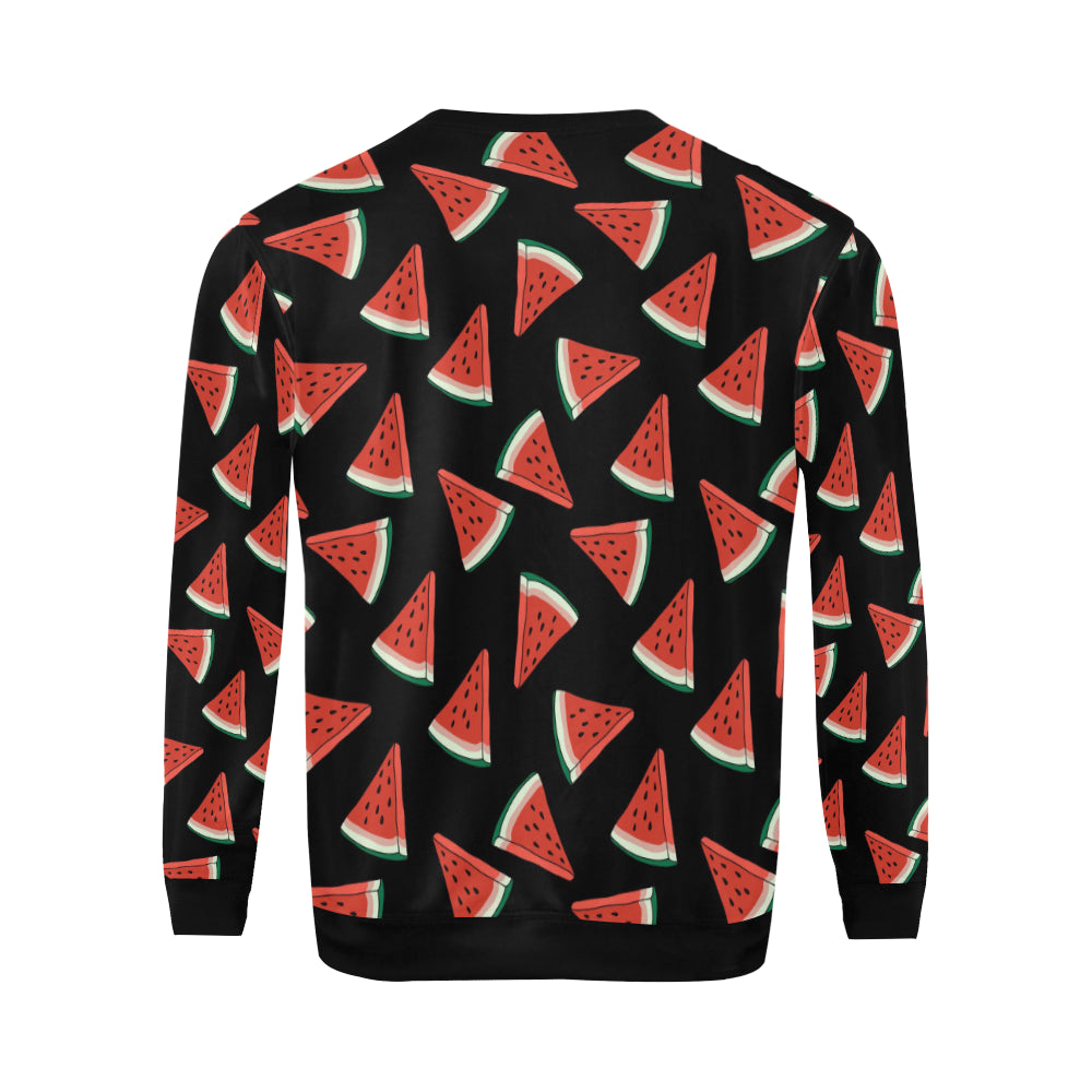 Watermelon Pattern Print Design WM01 Men Long Sleeve Sweatshirt