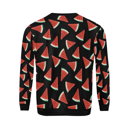 Watermelon Pattern Print Design WM01 Men Long Sleeve Sweatshirt