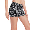 Amaryllis Pattern Print Design AL04 Yoga Shorts