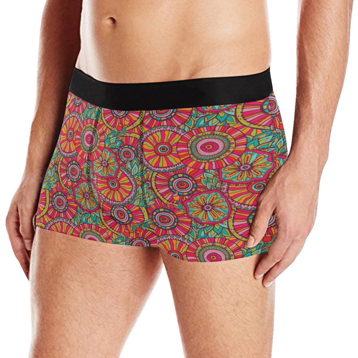 Boho Pattern Print Design 01 Men's Boxer Briefs