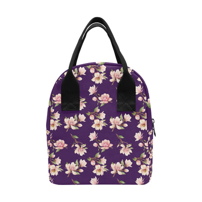 Magnolia Pattern Print Design MAG02 Insulated Lunch Bag