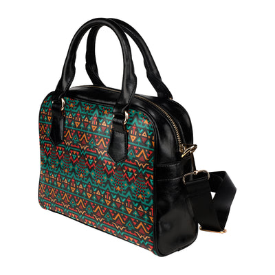 Aztec Pattern Print Design 04 Shoulder Handbag