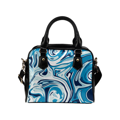 Liquid Pattern Print Design 05 Shoulder Handbag