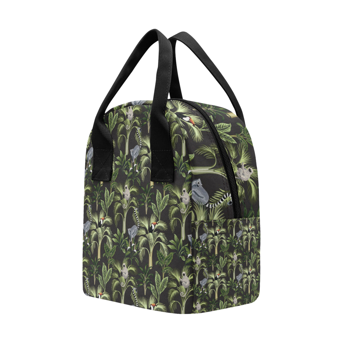 Rainforest Pattern Print Design RF05 Insulated Lunch Bag