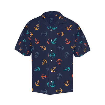 Anchor Pattern Print Design 05 Men's Hawaiian Shirt