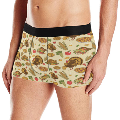 Turkey Pattern Print Design 02 Men's Boxer Briefs