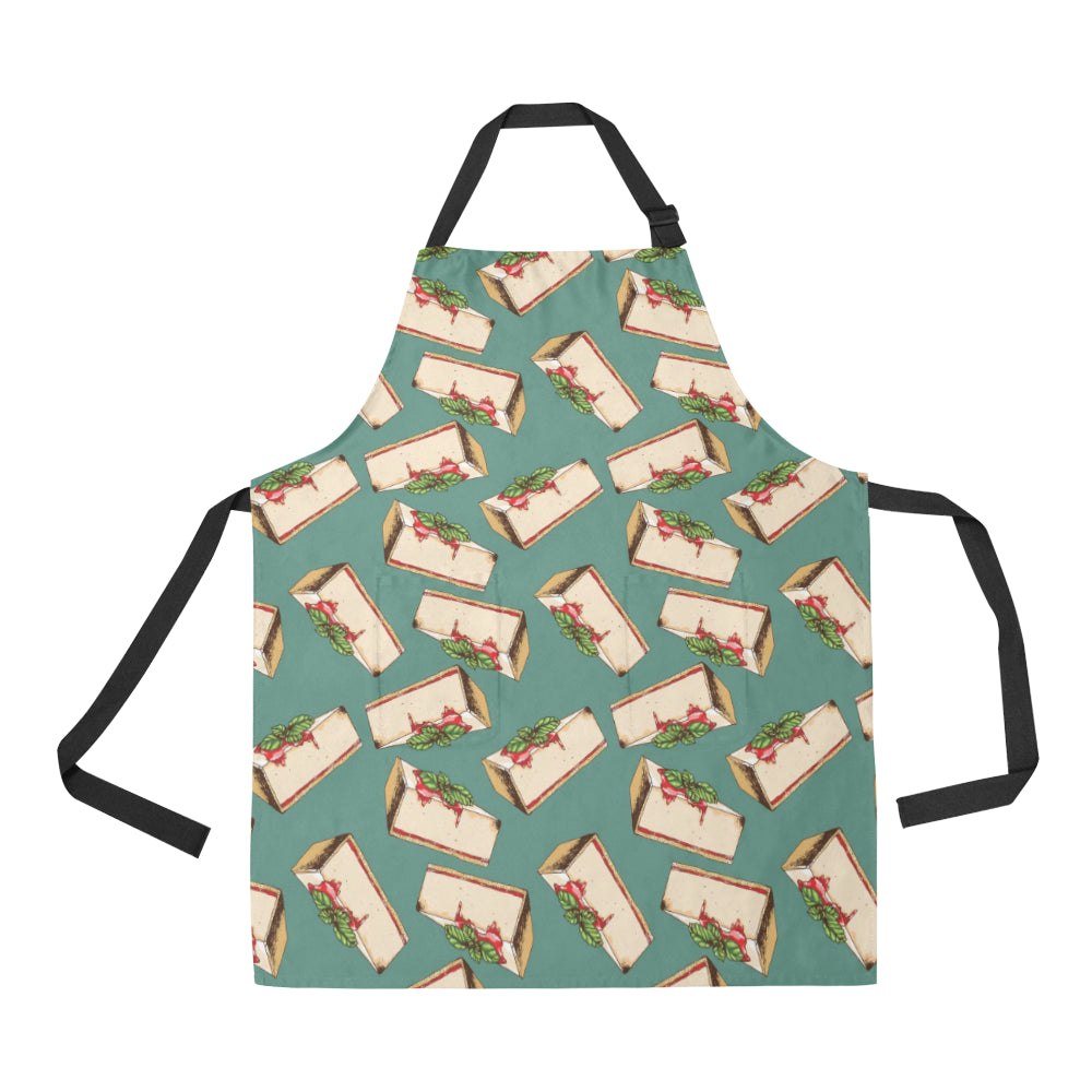 Cheesecake Pattern Print Design CK02 Apron with Pocket