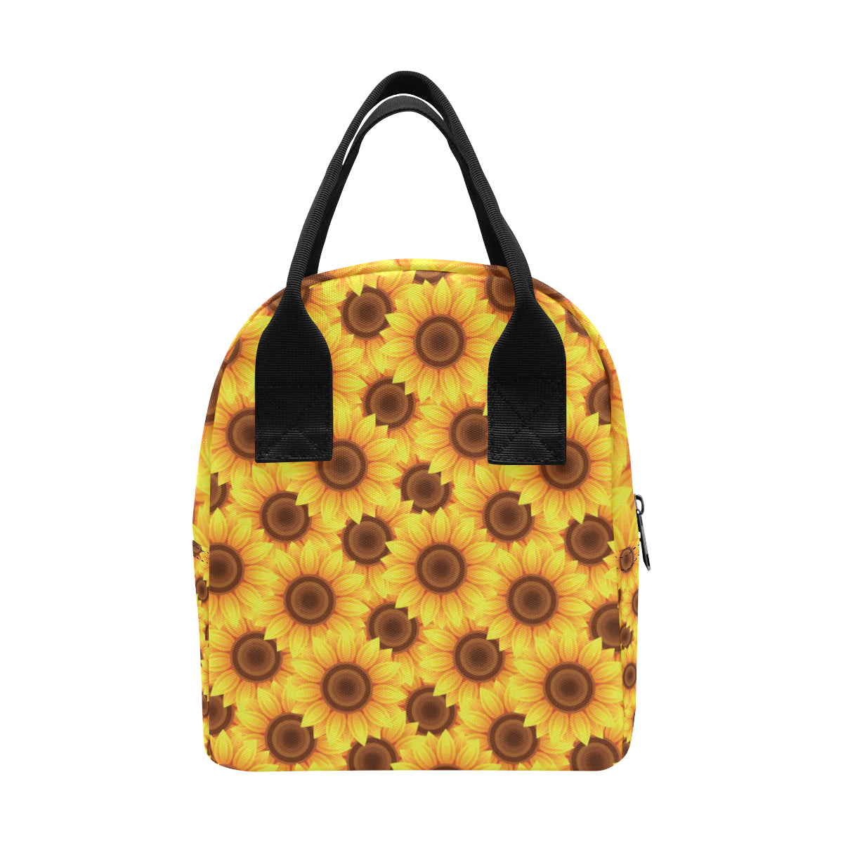 Sunflower Pattern Print Design SF07 Insulated Lunch Bag