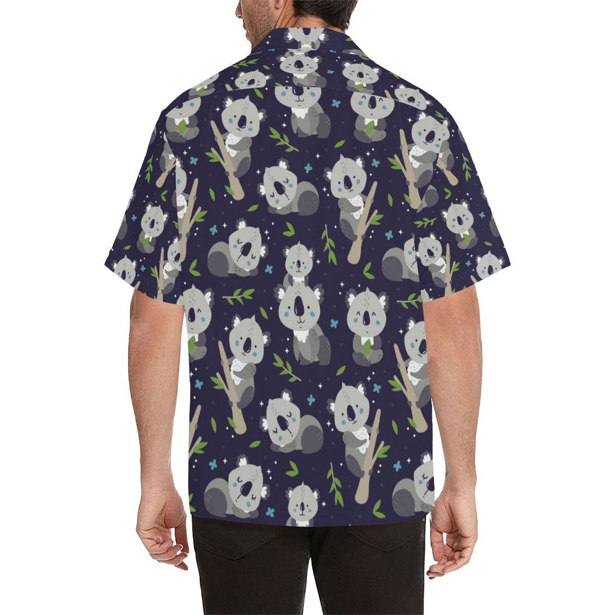 Koala Pattern Print Design 04 Men's Hawaiian Shirt