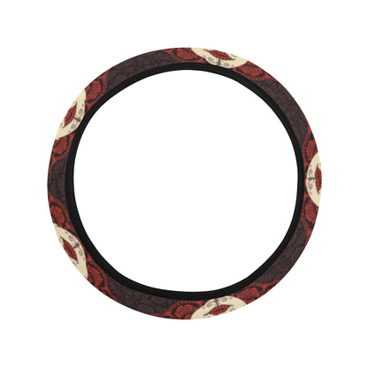Day of the Dead Mexican Girl Steering Wheel Cover with Elastic Edge