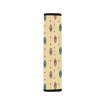 Kayak Pattern Print Design 02 Car Seat Belt Cover