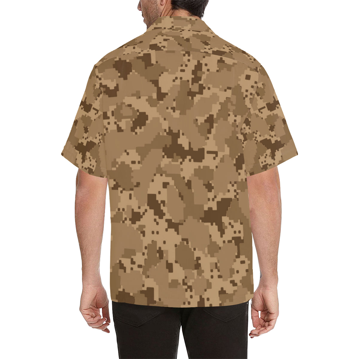 ACU Desert Digital Pattern Print Design 01 Men's Hawaiian Shirt