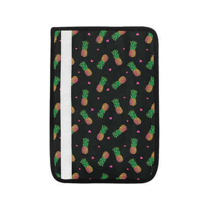 Neon Pineapple Pattern Print Design A04 Car Seat Belt Cover