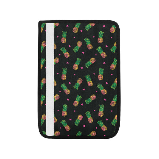 Neon Pineapple Pattern Print Design A04 Car Seat Belt Cover