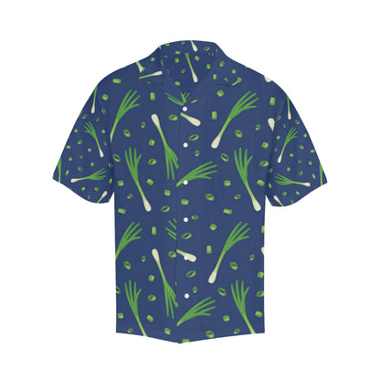 Leek Pattern Print Design 02 Men's Hawaiian Shirt