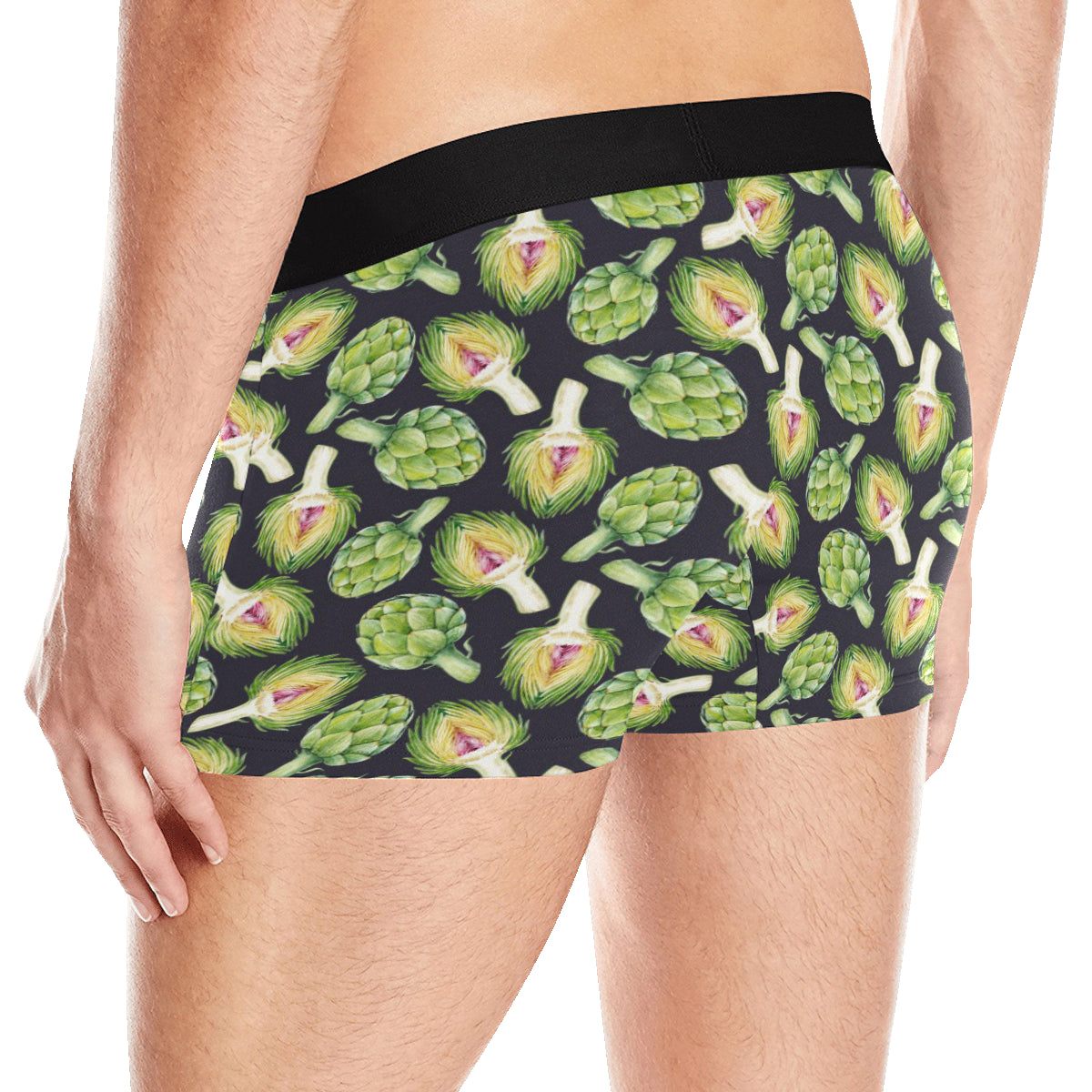Artichoke Pattern Print Design 01 Men's Boxer Briefs