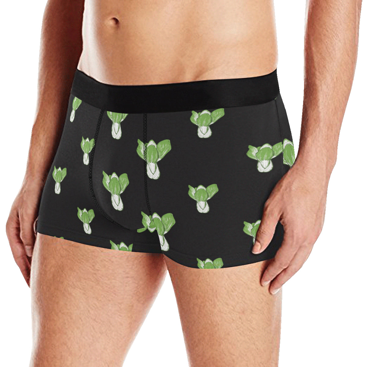 Kale Pattern Print Design 02 Men's Boxer Briefs