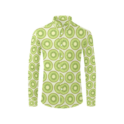Kiwi Pattern Print Design KW02 Men's Long Sleeve Shirt