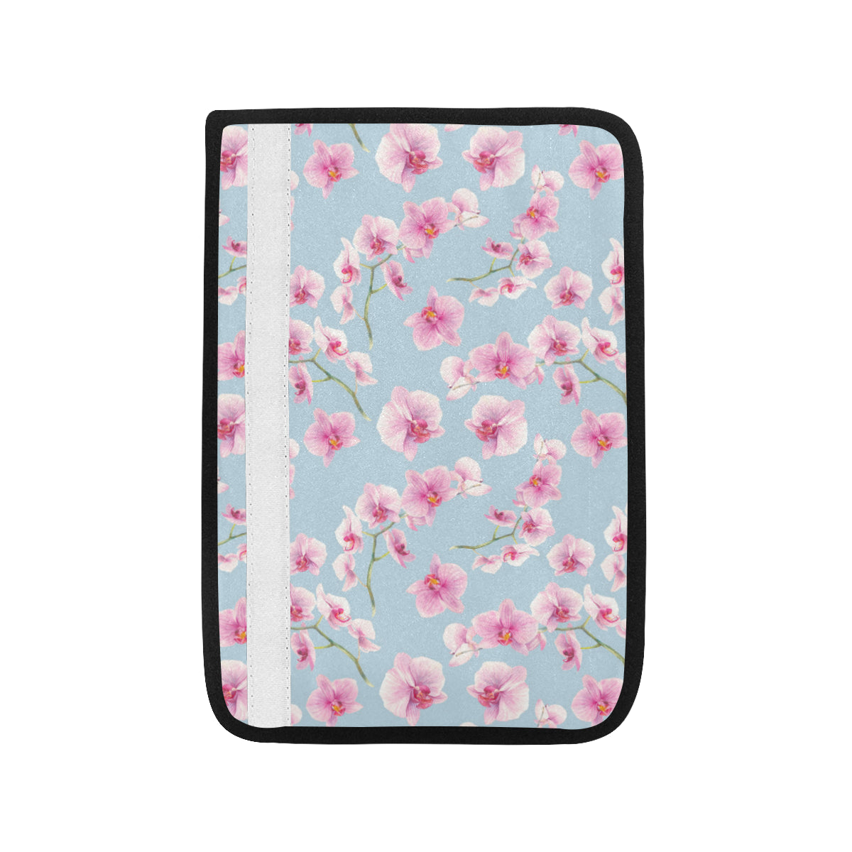 Orchid Pattern Print Design A01 Car Seat Belt Cover