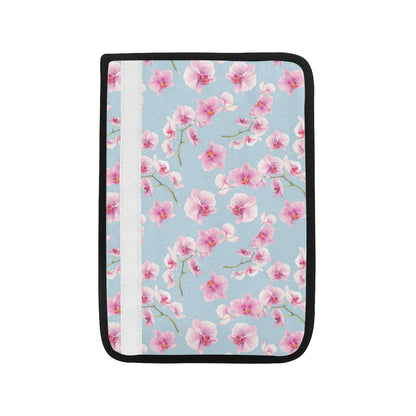 Orchid Pattern Print Design A01 Car Seat Belt Cover