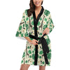 Rainforest Giraffe Pattern Print Design A02 Women's Short Kimono