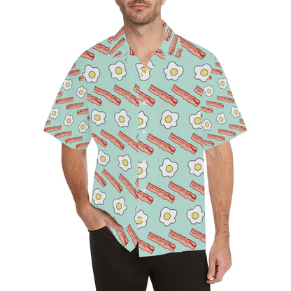 Bacon Sausage Pattern Print Design 01 Men's Hawaiian Shirt