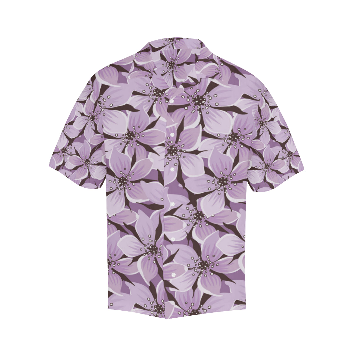 Lilac Pattern Print Design 01 Men's Hawaiian Shirt