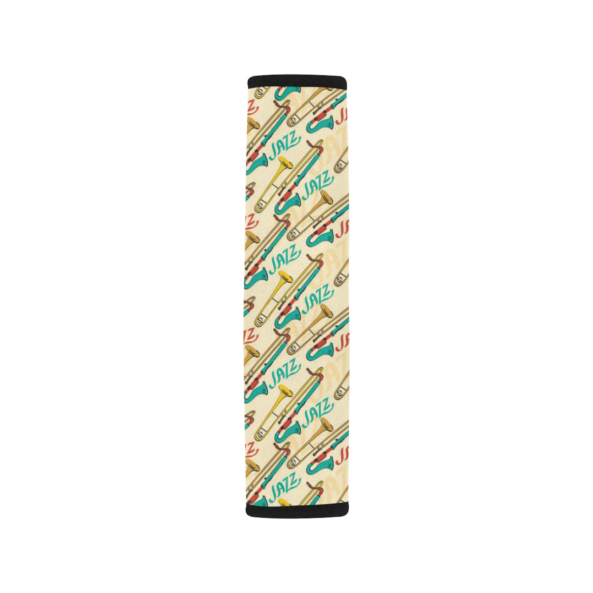 Trombone Pattern Print Design 03 Car Seat Belt Cover