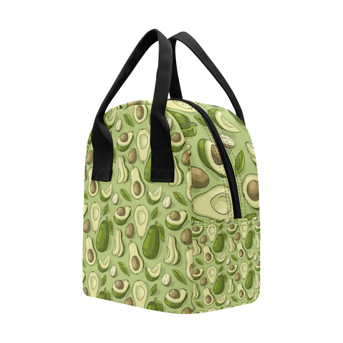 Avocado Pattern Print Design AC03 Insulated Lunch Bag