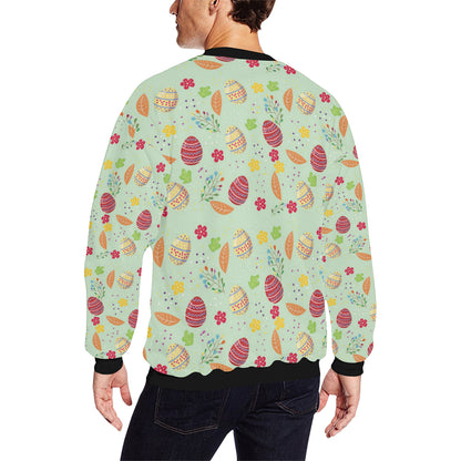 Easter Eggs Pattern Print Design RB07 Men Long Sleeve Sweatshirt