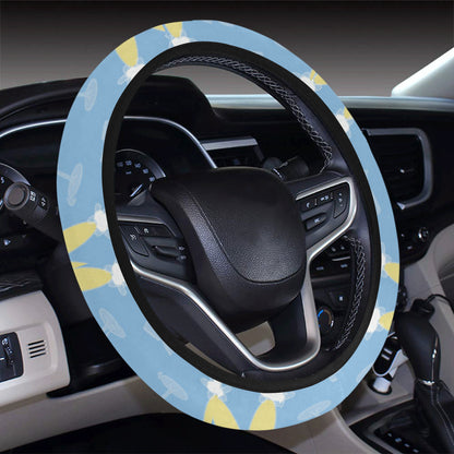 Champagne Pattern Print Design 06 Steering Wheel Cover with Elastic Edge
