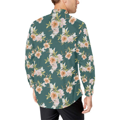 Iris Pattern Print Design IR01 Men's Long Sleeve Shirt
