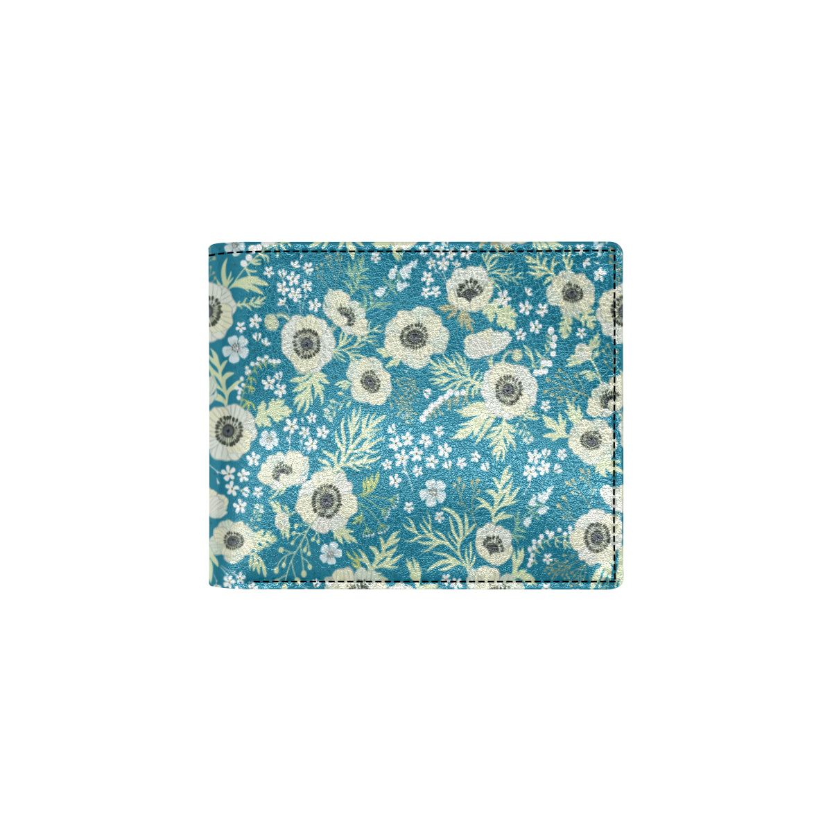 Anemone Pattern Print Design 01 Men's ID Card Wallet