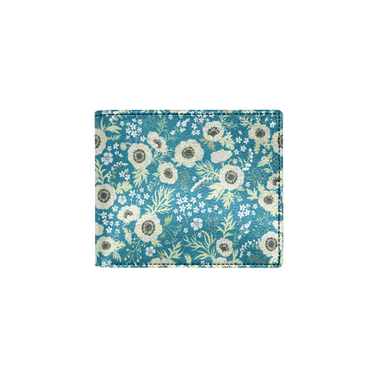 Anemone Pattern Print Design 01 Men's ID Card Wallet