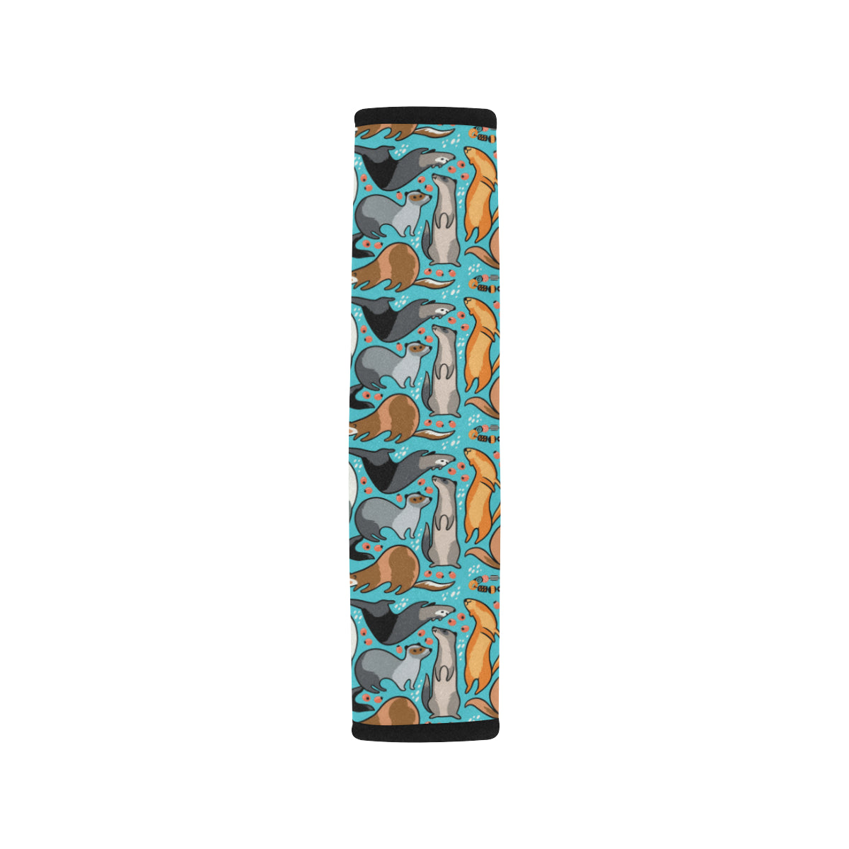 Ferret Pattern Print Design 03 Car Seat Belt Cover
