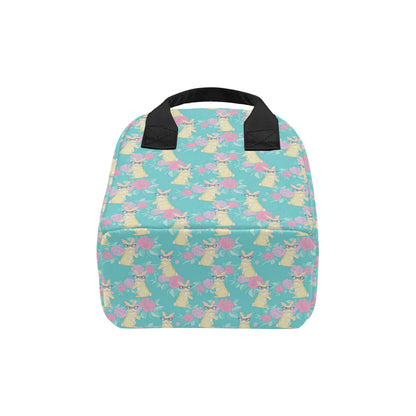Rabbit Pattern Print Design RB05 Insulated Lunch Bag